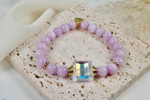 Load image into Gallery viewer, Sophie Bracelet | Austrian Crystal & Kunzite | Stackable Jewelry