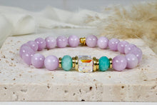 Load image into Gallery viewer, Austrian Crystal | Kunzite | Amazonite | Stackable Bracelet