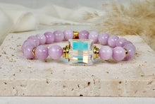 Load image into Gallery viewer, Sophie Bracelet | Austrian Crystal & Kunzite | Stackable Jewelry
