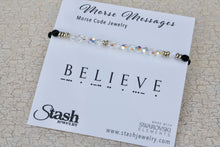 Load image into Gallery viewer, Morse Messages Bracelet - Believe