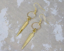 Load image into Gallery viewer, Spike Ring Drop Earrings
