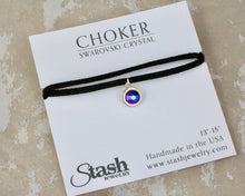 Load image into Gallery viewer, Petite Suede Choker - Cosmic Black

