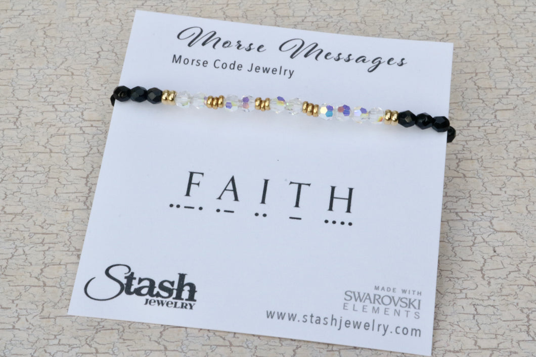 Morse Messages Bracelet - Faith