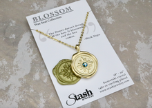 Load image into Gallery viewer, Blossom - Crystal Wax Seal Necklace