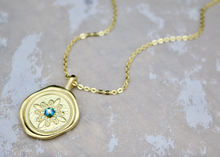 Load image into Gallery viewer, Blossom - Crystal Wax Seal Necklace
