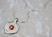 Load image into Gallery viewer, Radiate - Crystal Wax Seal Necklace