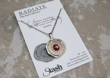Load image into Gallery viewer, Radiate - Crystal Wax Seal Necklace
