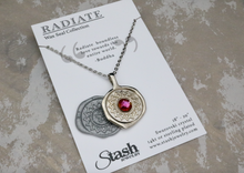Load image into Gallery viewer, Radiate - Crystal Wax Seal Necklace