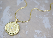 Load image into Gallery viewer, Believe - Crystal Wax Seal Necklace