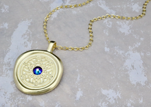 Load image into Gallery viewer, Strength - Crystal Wax Seal Necklace