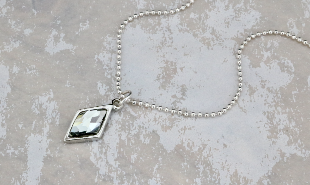 Crystal Berlynne Necklace - Black Diamond