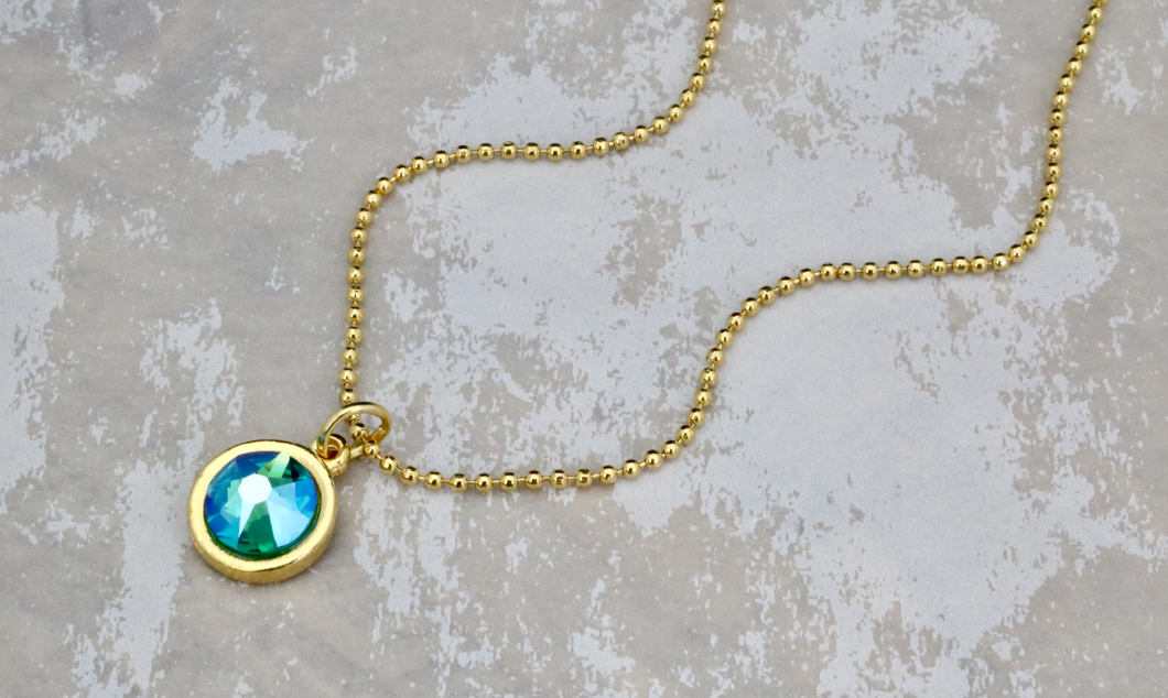 Crystal Necklace - Zircon Shimmer