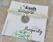 Load image into Gallery viewer, Coin Bracelet - Prosperity - Mother of Pearl