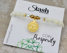 Load image into Gallery viewer, Coin Bracelet - Prosperity - Mother of Pearl
