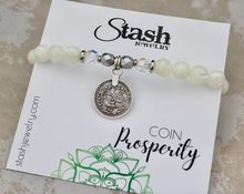 Load image into Gallery viewer, Coin Bracelet - Prosperity - Mother of Pearl