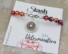 Load image into Gallery viewer, Sun Bracelet - Determination - Mystic Red Agate