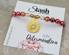 Load image into Gallery viewer, Sun Bracelet - Determination - Mystic Red Agate
