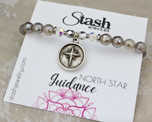 Load image into Gallery viewer, North Star Bracelet - Guidance - Mystic Gray Agate