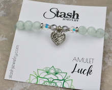 Load image into Gallery viewer, Amulet Bracelet - Luck - Green Moonstone