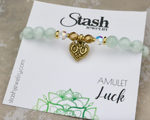 Load image into Gallery viewer, Amulet Bracelet - Luck - Green Moonstone