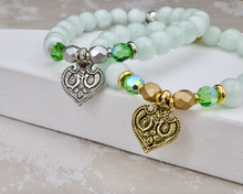 Load image into Gallery viewer, Amulet Bracelet - Luck - Green Moonstone