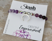 Load image into Gallery viewer, Crescent Bracelet - Empowerment - Amethyst