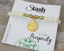 Load image into Gallery viewer, Coin Bracelet - Prosperity - Mother of Pearl