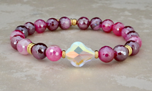 Load image into Gallery viewer, Evelyn Bracelet - Mystic Raspberry Agate