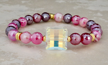 Load image into Gallery viewer, Sophie Bracelet - Mystic Raspberry Agate