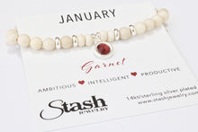 Load image into Gallery viewer, January Birthstone Bracelet - Garnet
