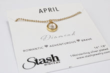 Load image into Gallery viewer, April Birthstone Necklace - Diamond
