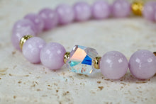 Load image into Gallery viewer, Stella Beaded Bracelet | Austrian Crystal &amp; Kunzite | Stackable Jewelry
