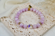 Load image into Gallery viewer, Stella Beaded Bracelet | Austrian Crystal &amp; Kunzite | Stackable Jewelry
