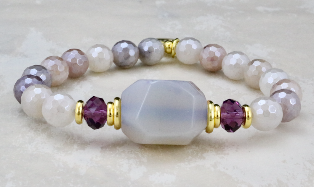 Amethyst on Mystic Lilac Jasper