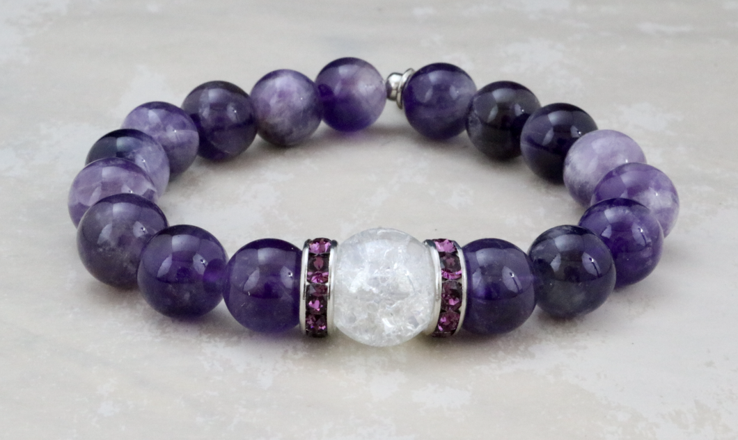 Crackle Glass on Amethyst