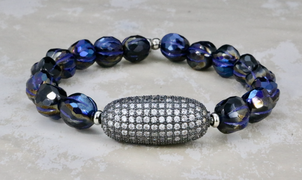 Marley Bracelet - Dark Navy Melon
