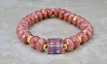 Load image into Gallery viewer, Mini Sophie on Salmon Czech Rondelles
