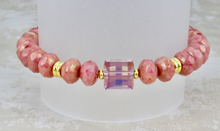 Load image into Gallery viewer, Mini Sophie on Salmon Czech Rondelles
