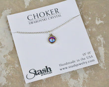 Load image into Gallery viewer, Petite Chain Choker - Fuchsia Shimmer
