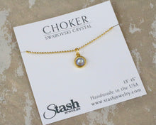 Load image into Gallery viewer, Petite Chain Choker - Cappuccino Sky

