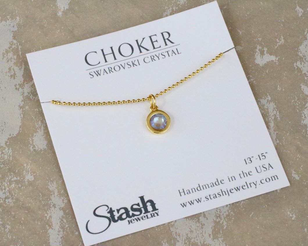 Petite Chain Choker - Cappuccino Sky