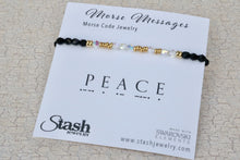Load image into Gallery viewer, Morse Messages Bracelet - Peace
