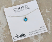 Load image into Gallery viewer, Petite Chain Choker - Zircon Shimmer
