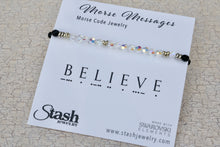 Load image into Gallery viewer, Morse Messages Bracelet - Believe
