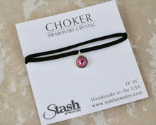 Load image into Gallery viewer, Petite Suede Choker - Pink
