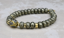 Load image into Gallery viewer, Pave Crystal Bead on Pyrite - Stash Jewelry Exclusive
