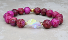 Load image into Gallery viewer, Bethaney Bracelet - Pink Crazy Agate
