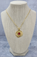 Load image into Gallery viewer, Radiate - Crystal Wax Seal Necklace
