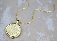 Load image into Gallery viewer, Believe - Crystal Wax Seal Necklace
