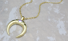 Load image into Gallery viewer, Crescent Horn Necklace
